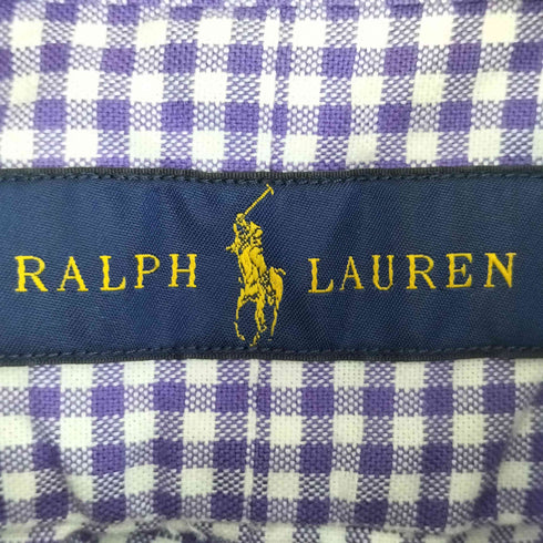 ポロラルフローレン POLO RALPH LAUREN ポニー刺繍 ギンガムチェック ボタンダウンシャツ メンズ import:M