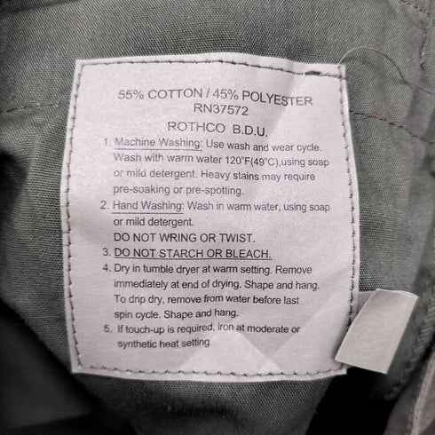 ロスコ ROTHCO BDU コットンカーゴパンツ メンズ S-M