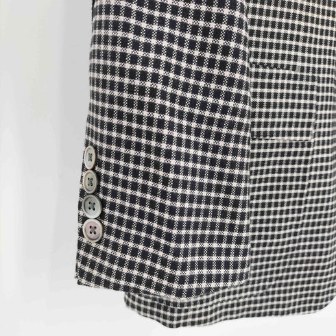 ブルックスブラザーズ BROOKS BROTHERS PERSONAL ORDER エルボーパッチ カシミヤ混チェック柄3Bジャケット メンズ