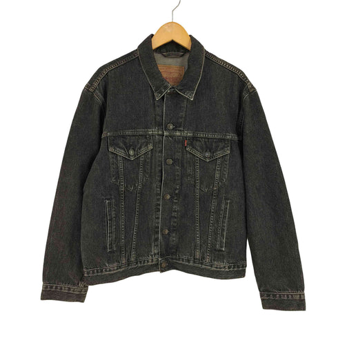 リーバイス Levis チュニジア製 70503 02 先染め ブラックデニムジャケット メンズ JPN:M