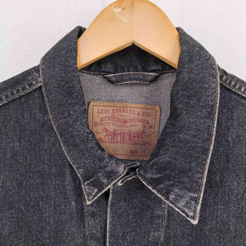リーバイス Levis チュニジア製 70503 02 先染め ブラックデニムジャケット メンズ JPN:M