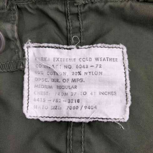 ユーエスアーミー U.S. ARMY M-65 PARKA EXTREME COLD WEATHER モッズコート キルティングライナー付き メンズ import:M