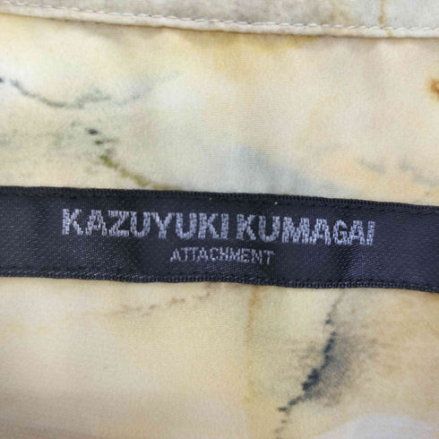 カズユキクマガイアタッチメント KAZUYUKI KUMAGAI ATTACHMENT DROP SHOULDER OPEN COLLAR SH メンズ 1