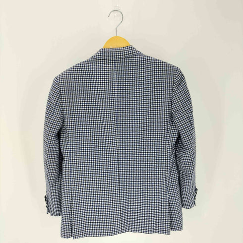 ブルックスブラザーズ BROOKS BROTHERS PERSONAL ORDER くるみボタン チェック柄3Bカシミヤテーラードジャケット メンズ