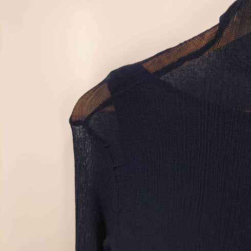 イッセイミヤケペルマネンテ ISSEY MIYAKE PERMANENTE ハイネックシワ加工チュニックワンピース レディース