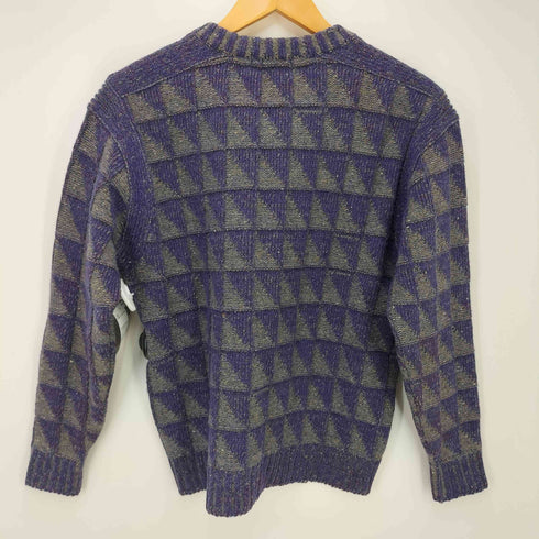 イッセイミヤケ ISSEY MIYAKE 70s 丸文字タグ オールスタイル期 ブロックデザインクルーネックニット レディース 1