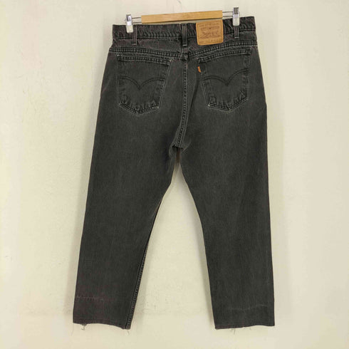 リーバイス Levis 505 オレンジタブ ブラックデニムパンツ メンズ 36×30