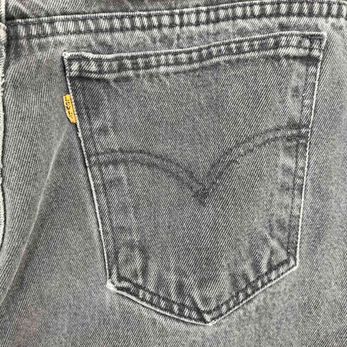 リーバイス Levis 505 オレンジタブ ブラックデニムパンツ メンズ 36×30