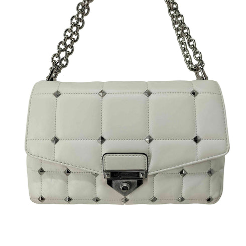 マイケルコース Michael Kors SOHO キルティングスタッズレザーショルダーバッグ レディース
