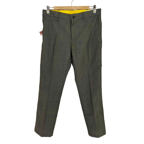コムデギャルソンオム COMME des GARCONS HOMME 14SS ウール ストライプ スラックスパンツ メンズ JPN:S