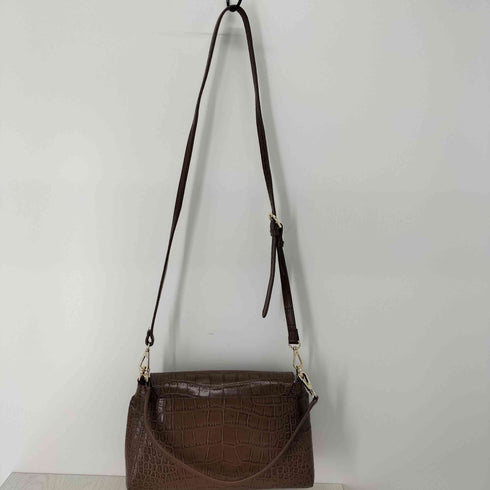 cat in the closset 2way クロコ型押し ショルダーバッグ レディース