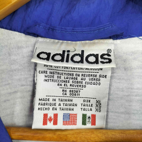 アディダス adidas 90s 万国旗タグ ワッシャーナイロン ジップアップブルゾン メンズ JPN:XL