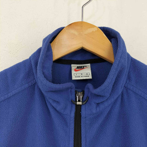 ナイキ NIKE 00s 銀タグ THERMA-FIT フリース x ボンディング ハイネックジップアップベスト メンズ import:L