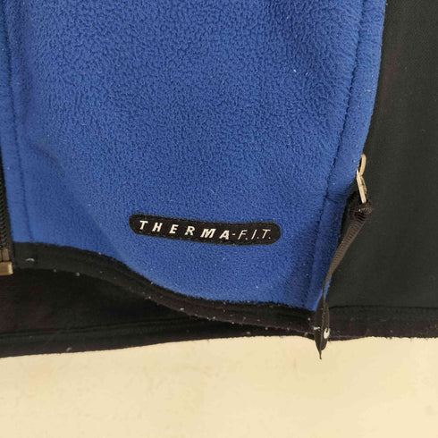 ナイキ NIKE 00s 銀タグ THERMA-FIT フリース x ボンディング ハイネックジップアップベスト メンズ import:L