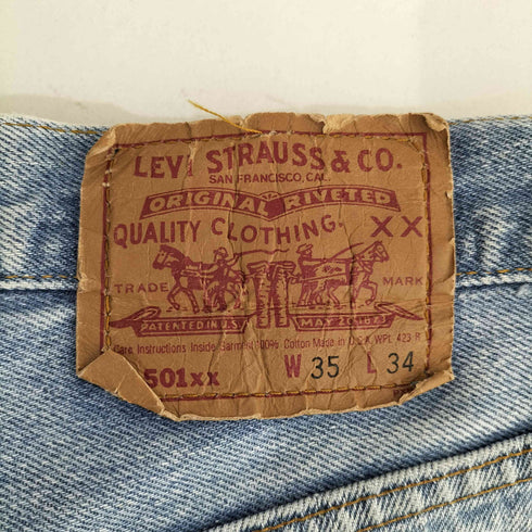 リーバイス Levis 501xx 復刻 ボタン裏520 ボタンフライ デニムパンツ メンズ 35×34