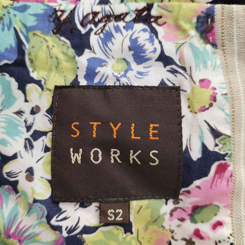 STYLEWORKS ストライプ柄テーラードジャケット メンズ S2