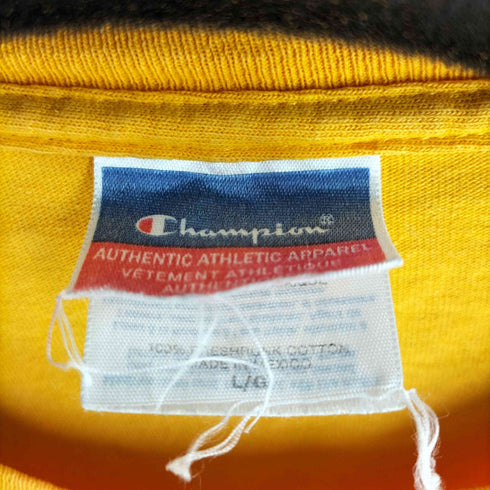 チャンピオン Champion 00s 2色タグ メキシコ製 Cal カレッジプリント S/S Tシャツ メンズ import:L