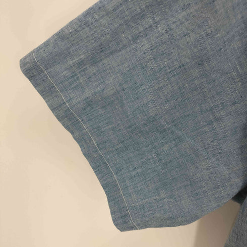 フロッグ 刺繍 シャンブレーシャツ メンズ