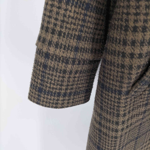 パーフェクトスーツファクトリー P.S.FA Perfect Suit FActory 千鳥格子 チェック ステンカラーコート レディース JPN:M