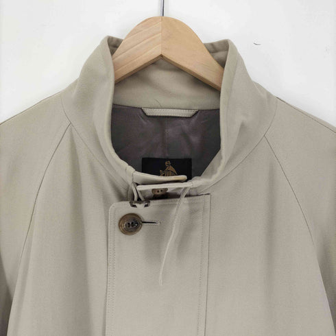ランバンクラッシック LANVIN CLASSIQUE 90S チンストラップベルト ウエストベルト ラグランスリーブ 比翼ボタン ポリノジックコットン スタンドカラー コート メンズ R46-44