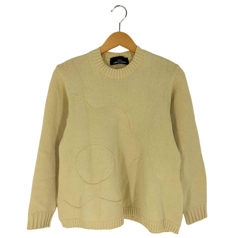 トリココムデギャルソン tricot COMME des GARCONS 90s フラワーモチーフ ウールナイロンニット レディース