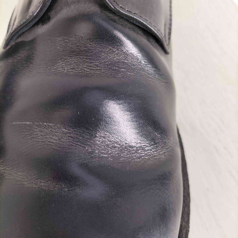 カズユキクマガイアタッチメント KAZUYUKI KUMAGAI ATTACHMENT H.Arai 19AW ガラスレザー ダービー ラバーソール プレーントゥ ドレスシューズ メンズ 8 1/2