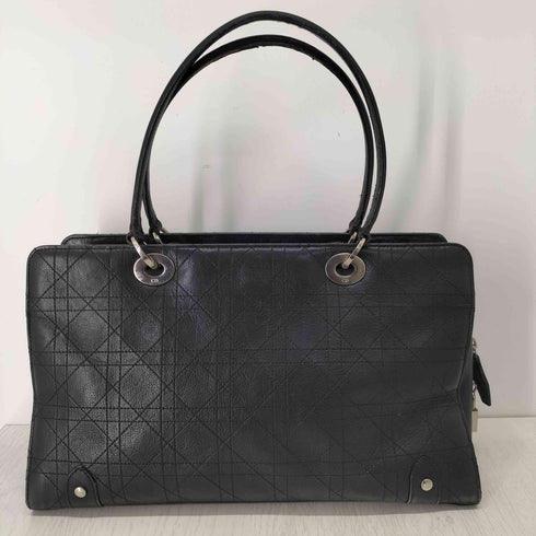 クリスチャンディオール Christian Dior カナージュ ヴィンテージ レザーハンドバッグ レディース