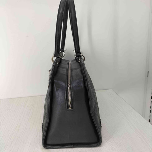 クリスチャンディオール Christian Dior カナージュ ヴィンテージ レザーハンドバッグ レディース