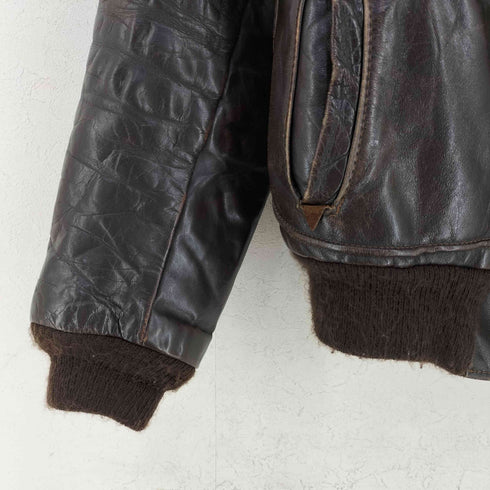 MADE IN USA G-1 裏ボア レザーフライトジャケット メンズ US:42