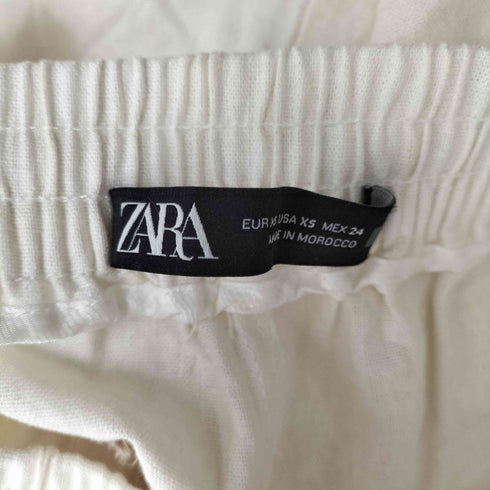 ザラ ZARA リネン ドローストリングウエストパンツ レディース JPN:XS