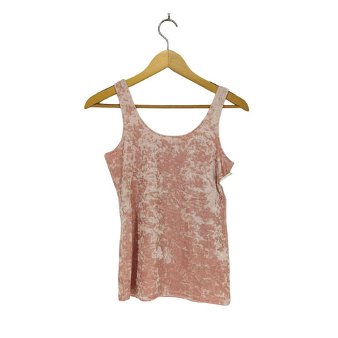 ER VELOUR TANK TOP PINK domestic レディース