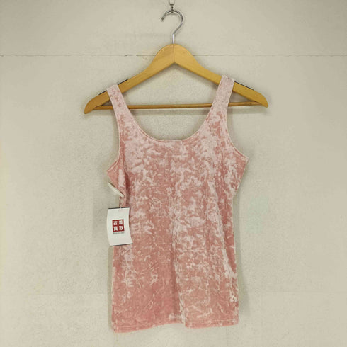 ER VELOUR TANK TOP PINK domestic レディース
