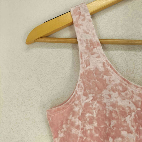 ER VELOUR TANK TOP PINK domestic レディース