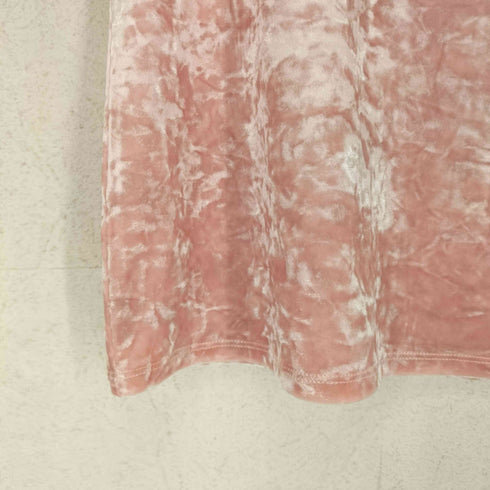 ER VELOUR TANK TOP PINK domestic レディース