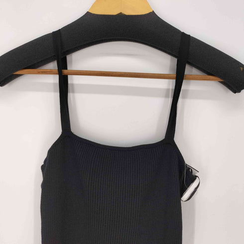 ザラ ZARA フリンジキャミソールリブニットワンピース レディース import:M