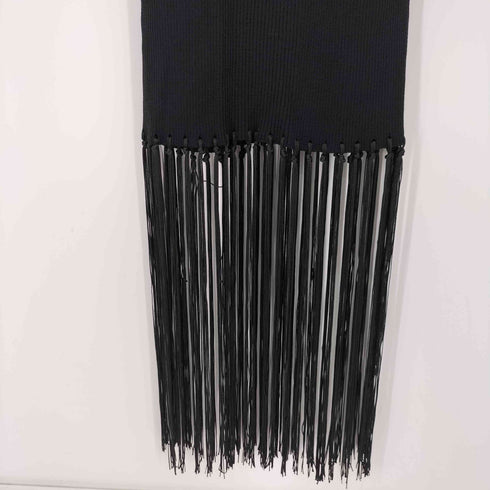 ザラ ZARA フリンジキャミソールリブニットワンピース レディース import:M