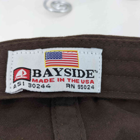 ベイサイド BAYSIDE MADE IN USA フロント刺繍 6パネルキャップ メンズ
