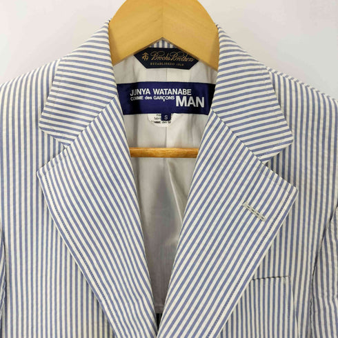ジュンヤワタナベコムデギャルソンマン JUNYA WATANABE COMME des GARCONS MAN シアサッカー 2B テーラードジャケット メンズ JPN:S