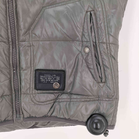 ディーゼル DIESEL ミリタリーダウンベスト メンズ import:M