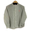 ダントン DANTON L/S バンドカラーストライプシャツ メンズ US:36