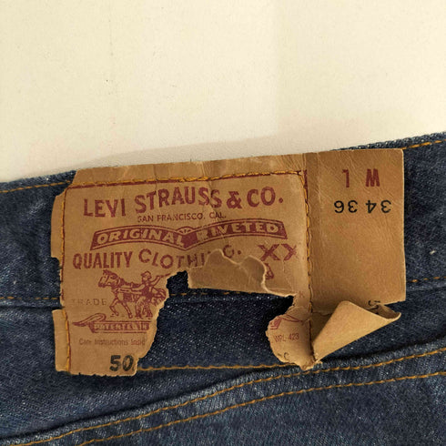 リーバイス Levis 90s MADE IN USA 501 ボタンフライストレートデニム ボタン裏532 メンズ W34 L36