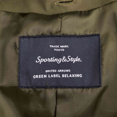 グリーンレーベルリラクシング GREEN LABEL RELAXING CB ボアライナー ハッスイ モッズコート ショート レディース 36