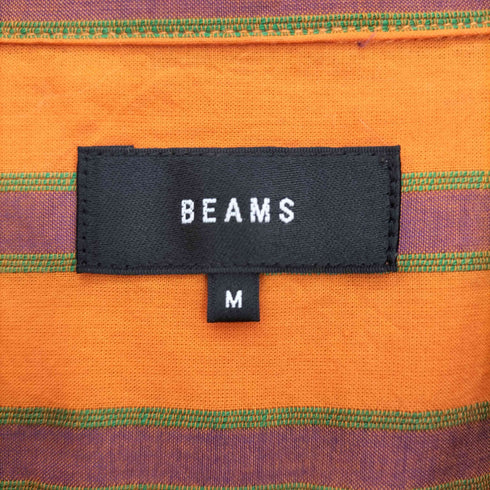 ビームス BEAMS 24ss ストライプ オープンカラー シャツ メンズ JPN:M