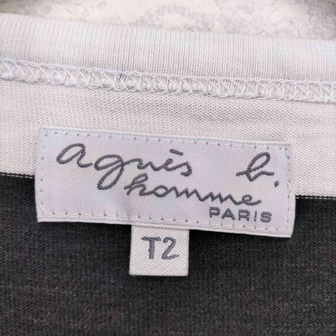 アニエスベーオム Agnes b.homme ボーダー半袖Tシャツ メンズ T2