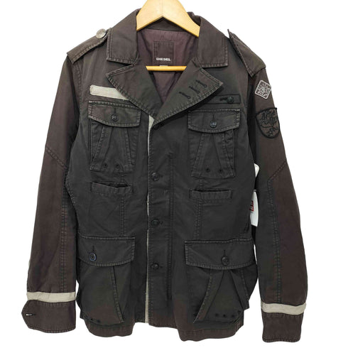 ディーゼル DIESEL Y2K ワッペン グランジ ミリタリージャケット メンズ import:S