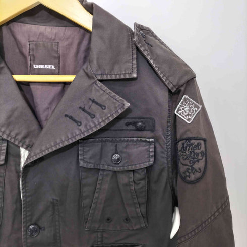 ディーゼル DIESEL Y2K ワッペン グランジ ミリタリージャケット メンズ import:S