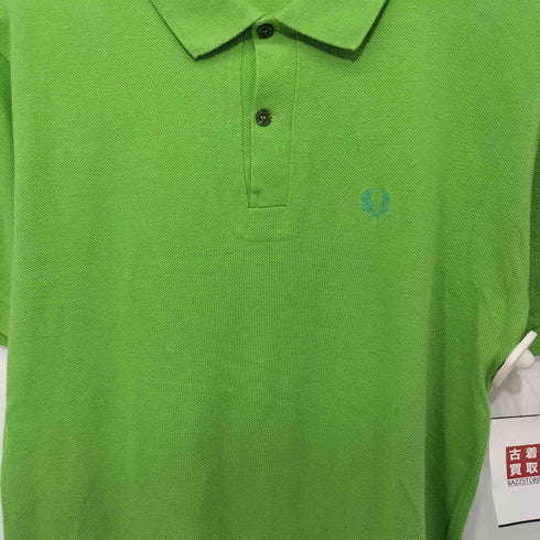 フレッドペリー FRED PERRY MADE IN ENGLAND ロゴ刺繍 半袖ポロシャツ メンズ UK:42