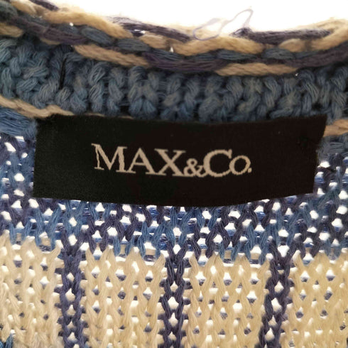 マックスアンドコー MAX & CO. ノーカラージップニットジャケット レディース import:S