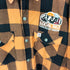 ビッグビル BIG BILL ネルシャツジャケット 裏地キルティング フロントパッチ MADE IN USA メンズ JPN:XL