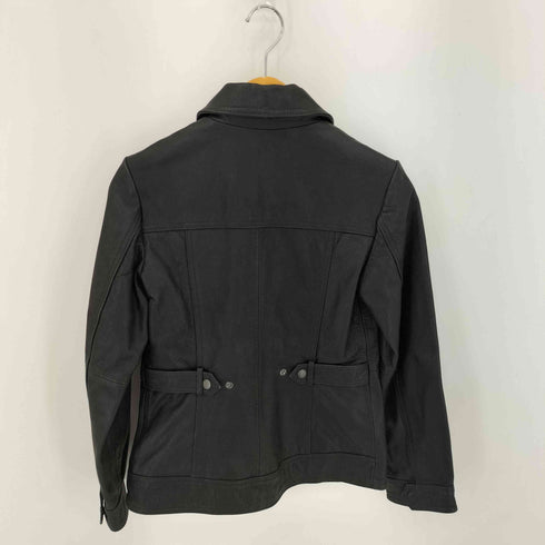 エディーバウアー Eddie Bauer カウレザーシングルライダースジャケット レディース PXS